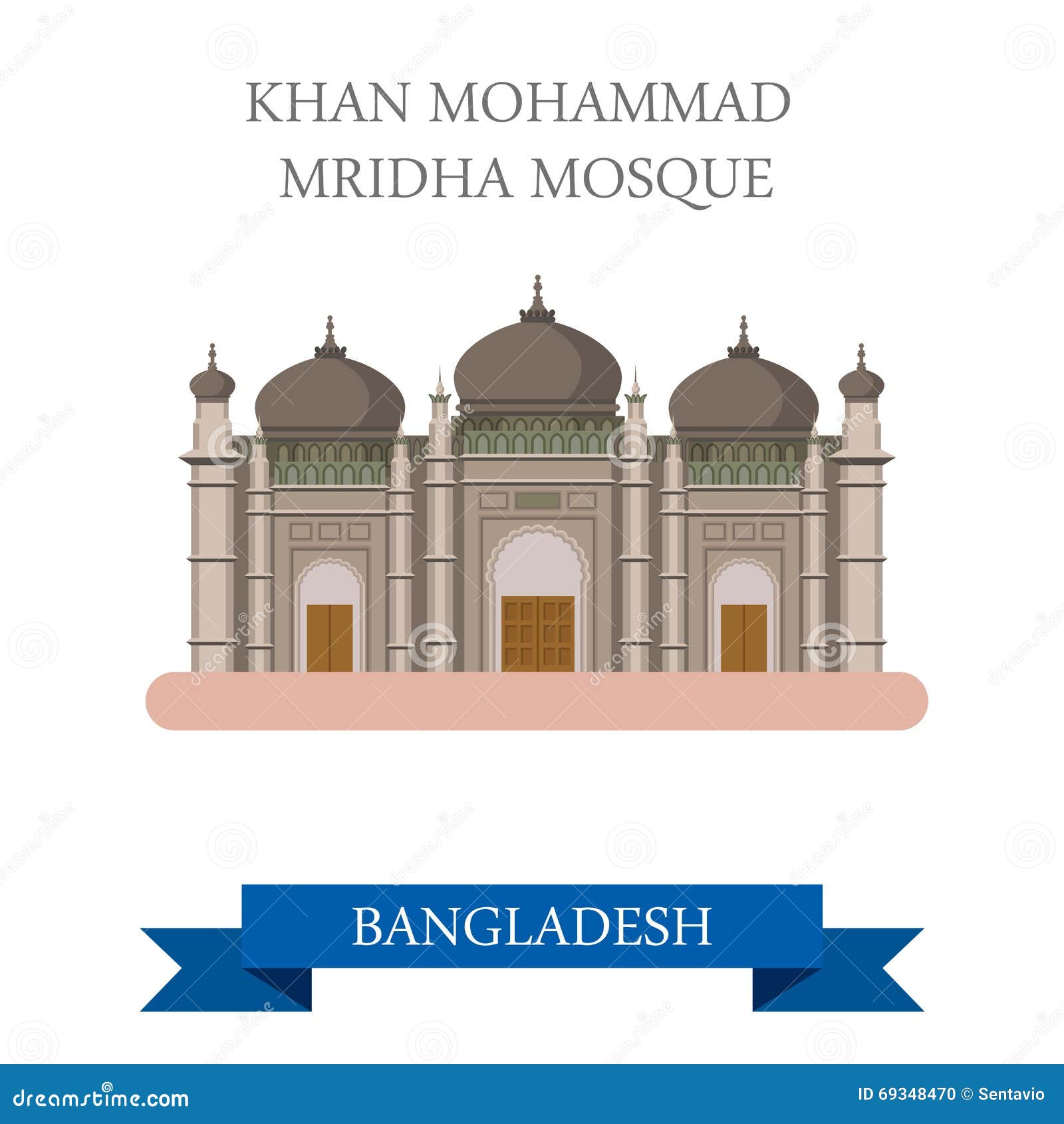 khan mohammad mridha mosque bangladesh  flat attraction