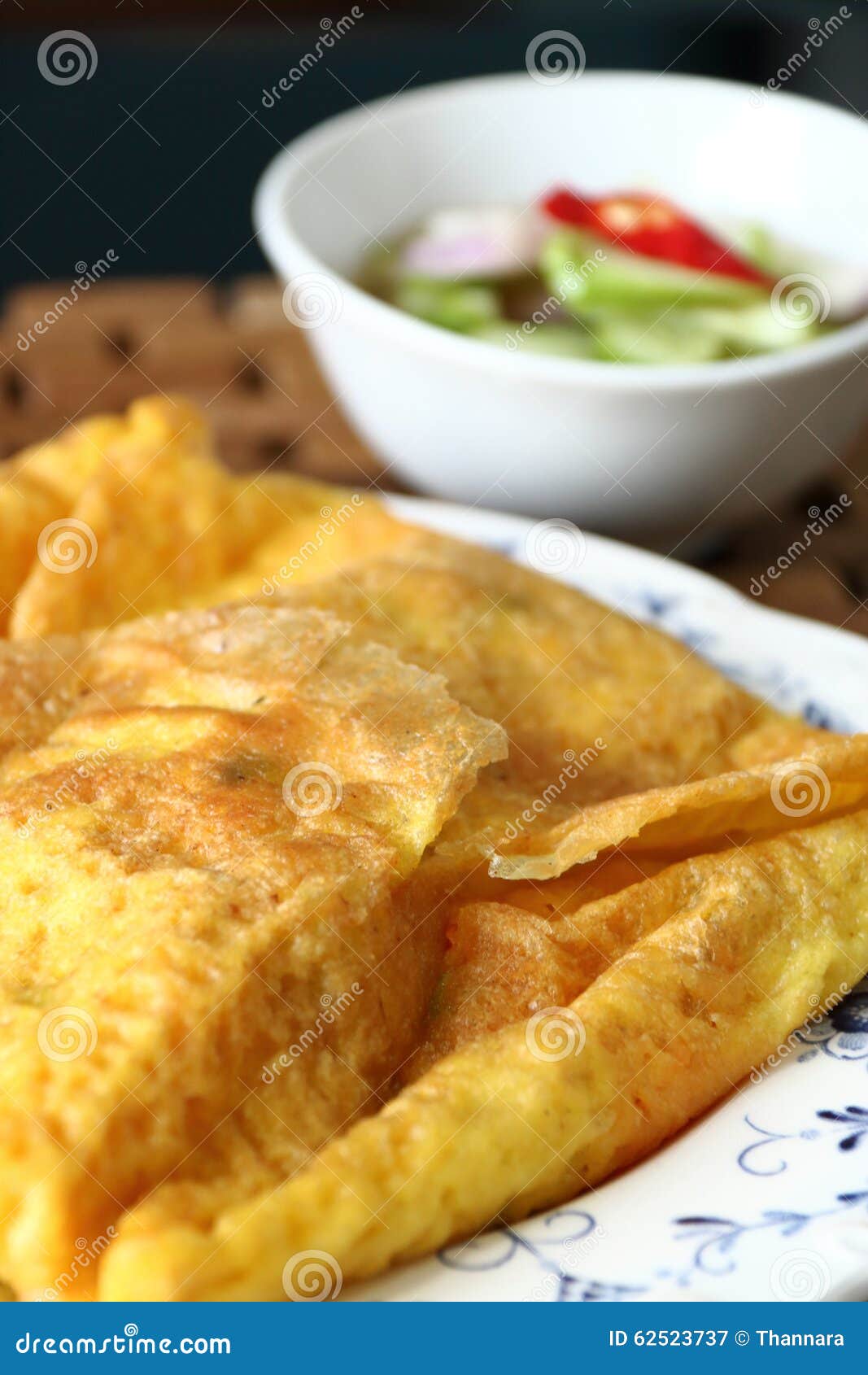 Khanom Buang Yuan stock image. Image of crispy, herb 62523737