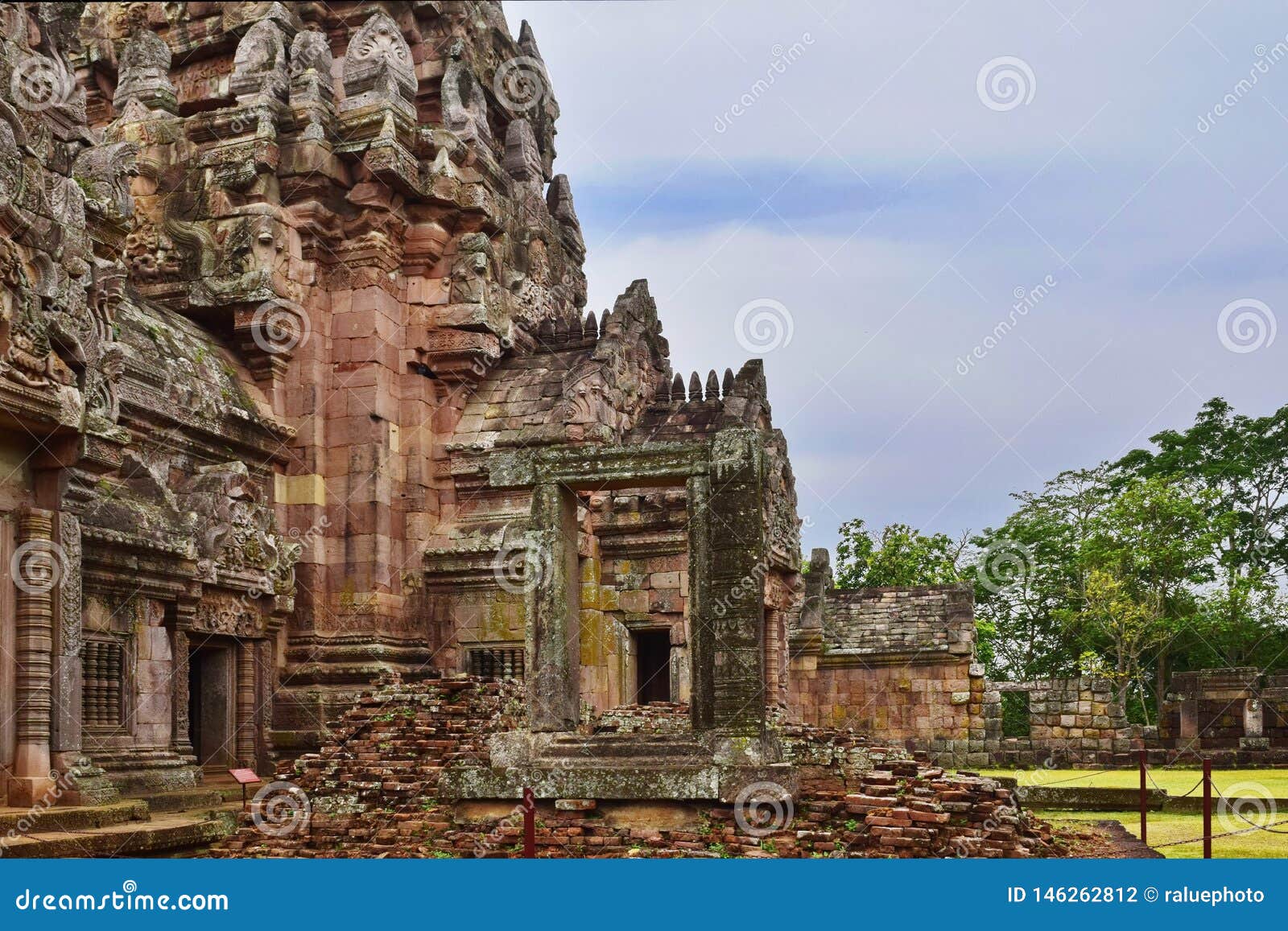khao phanom rung castle, the oldest place in history in buriram, thailand