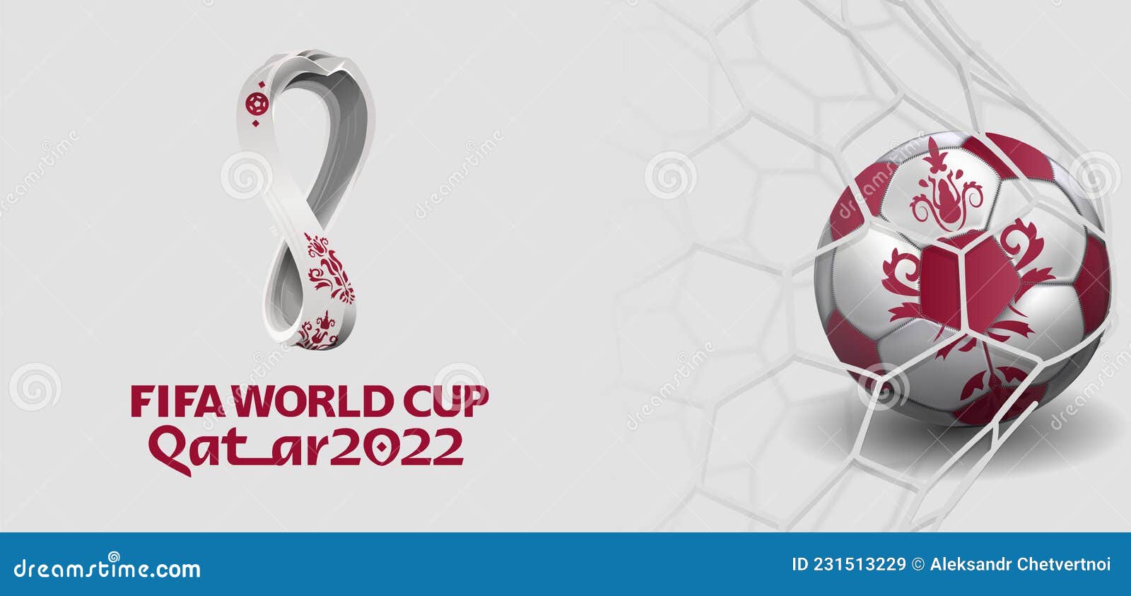 Kharkiv Ucrania Julio 19 2019 : Editorial Ilustrativo Del Logo De Qatar  2022 Sobre Blanco Con Fútbol En El Gol. Copa Mundial De La Imagen de  archivo editorial - Ilustración de oriente, juego: 231513229