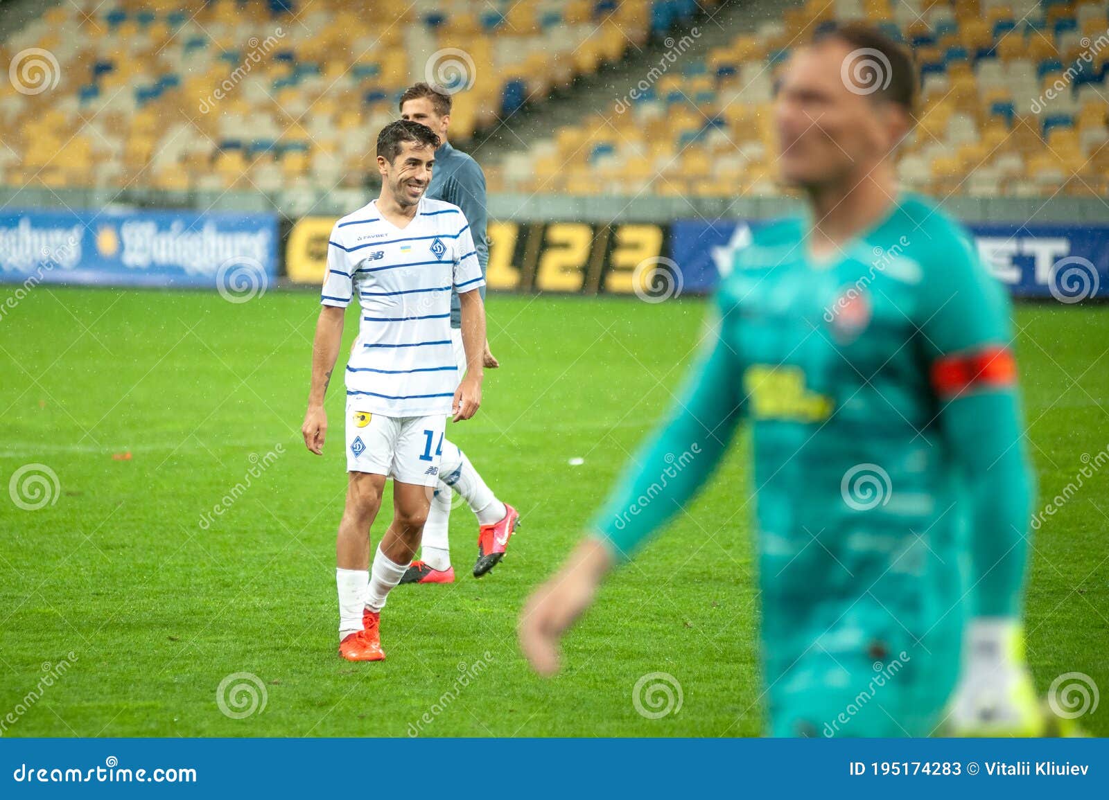 Carlos De Pena, Defender of Dynamo Kyiv in Action during the Match ...