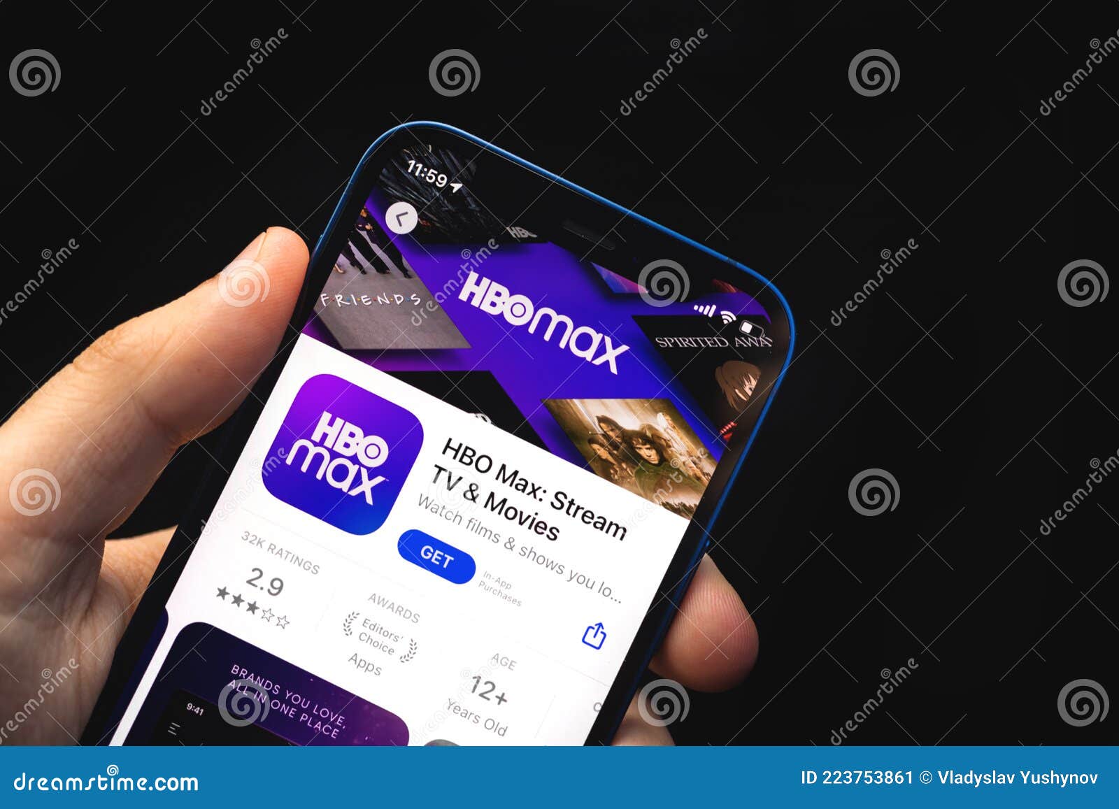 Hbo Max App On Smartphone Iphone Stock Photo 2091669166