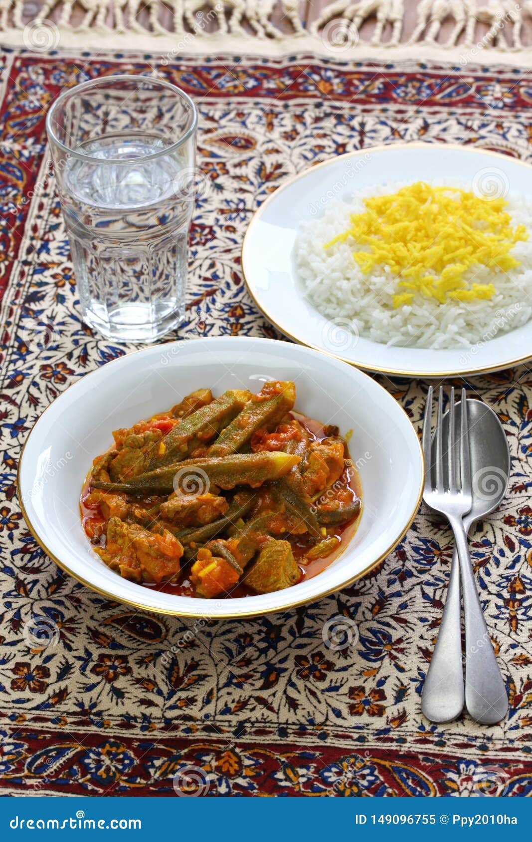 Iranian Okra Stew RoyaltyFree Stock Photography 149205953