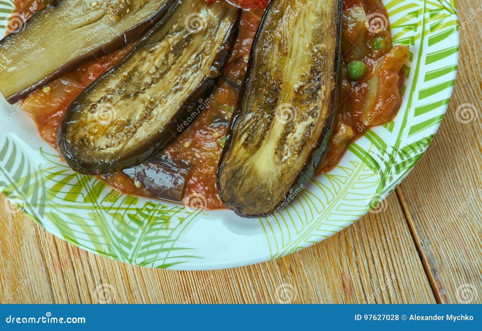 Khoresh ebademjan stock photo. Image of garlic, khoresh 97627028