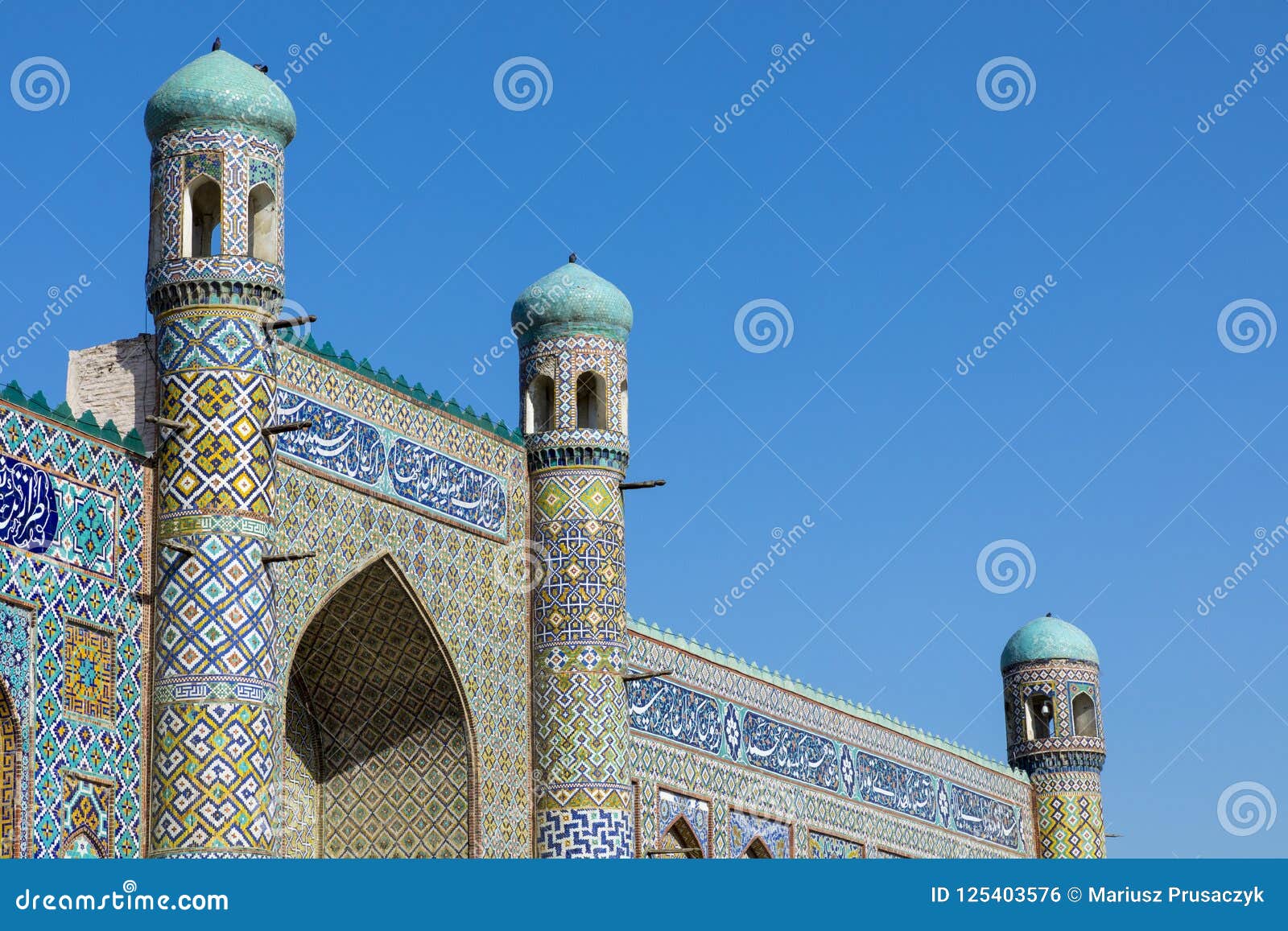 the khudayar khan palace is the most popular landmarks of fergana valley. kokand, uzbekistan.