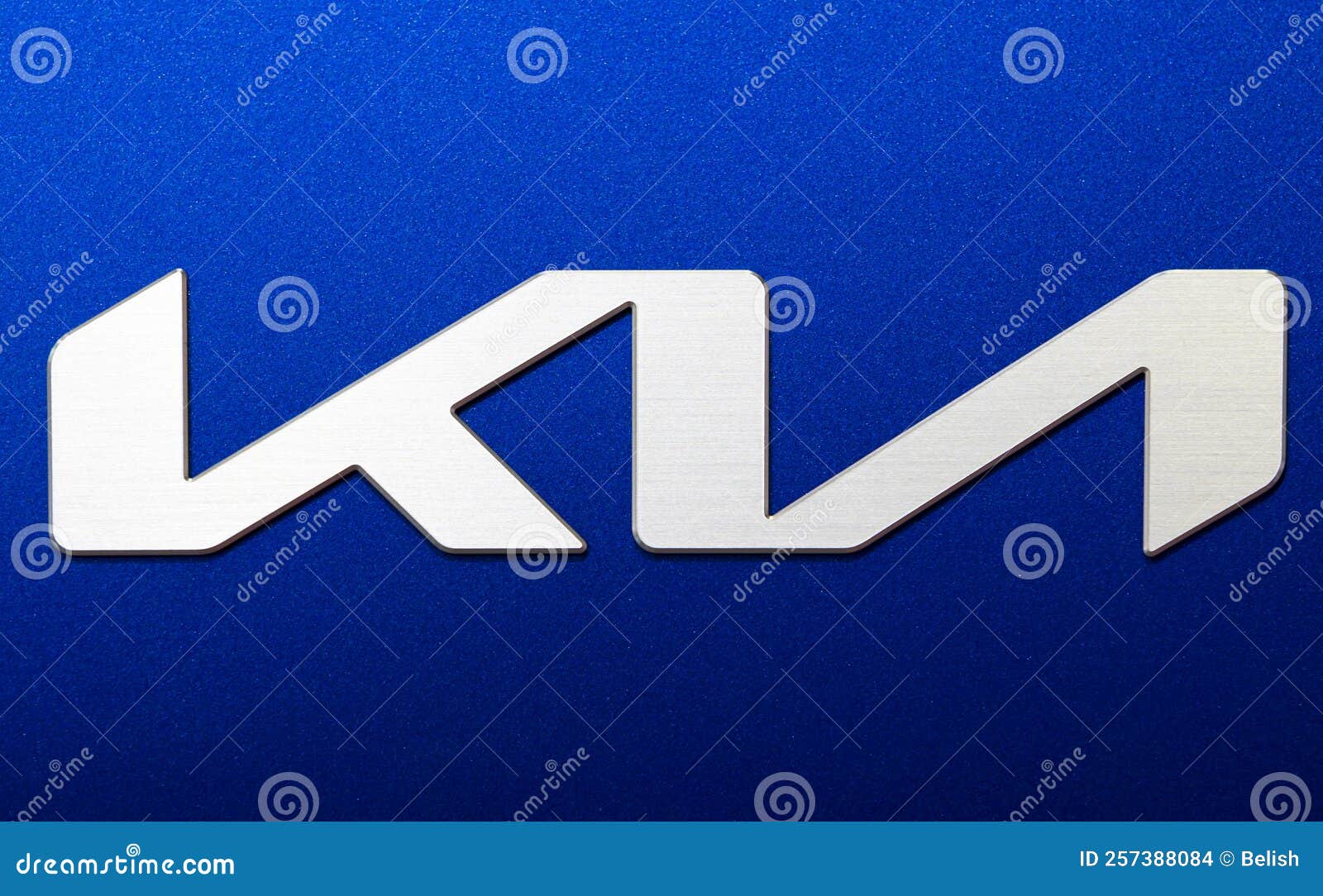 Kia logo emblem sign editorial stock image. Image of speed - 257388084