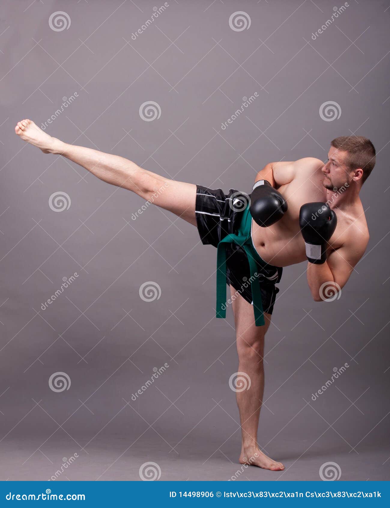 Kickboxer stock photo. Image of boxer, equipment, hard 14498906