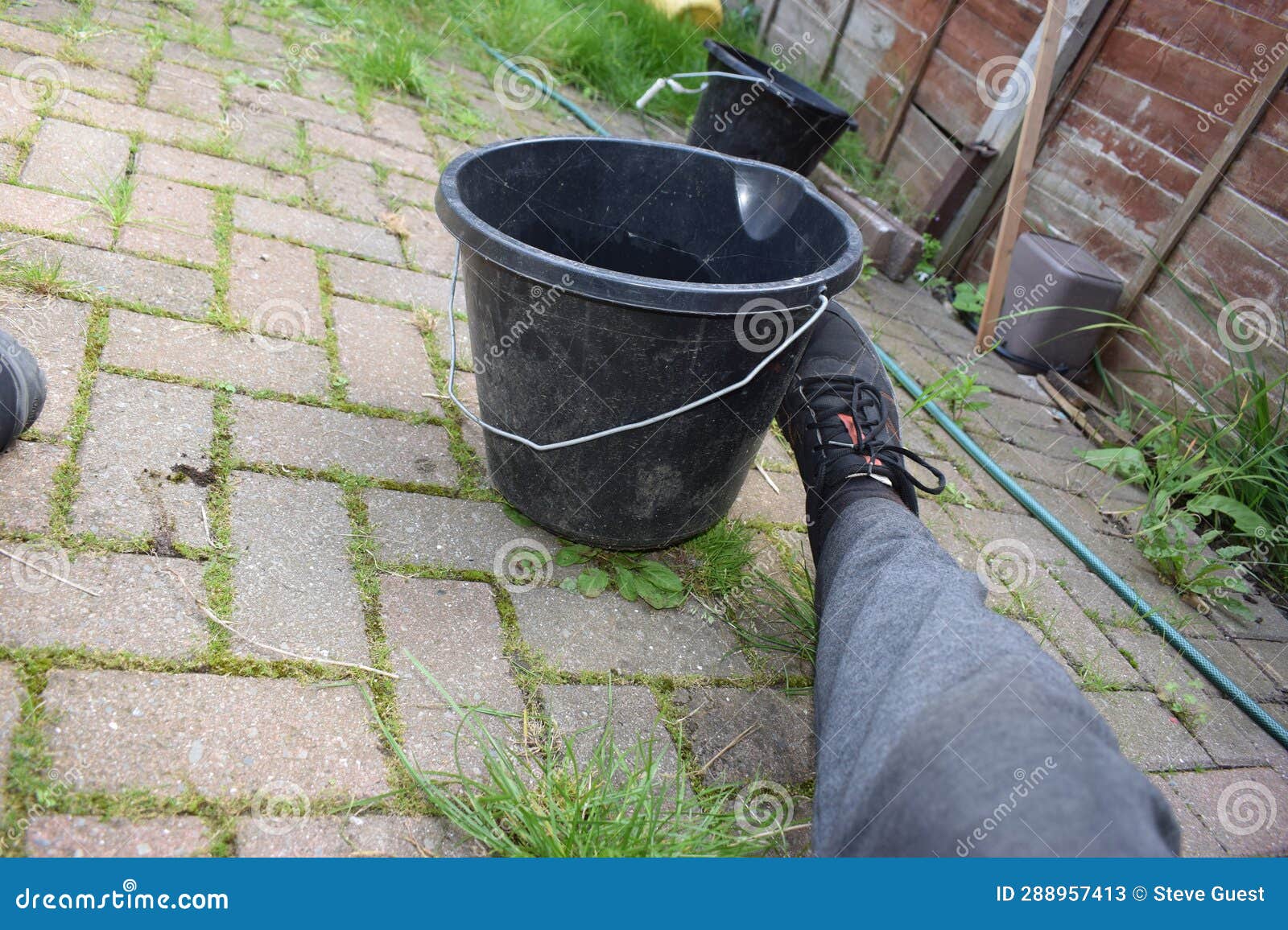 Kicking the bucket stock image. Image of bucket, kicking - 227912859