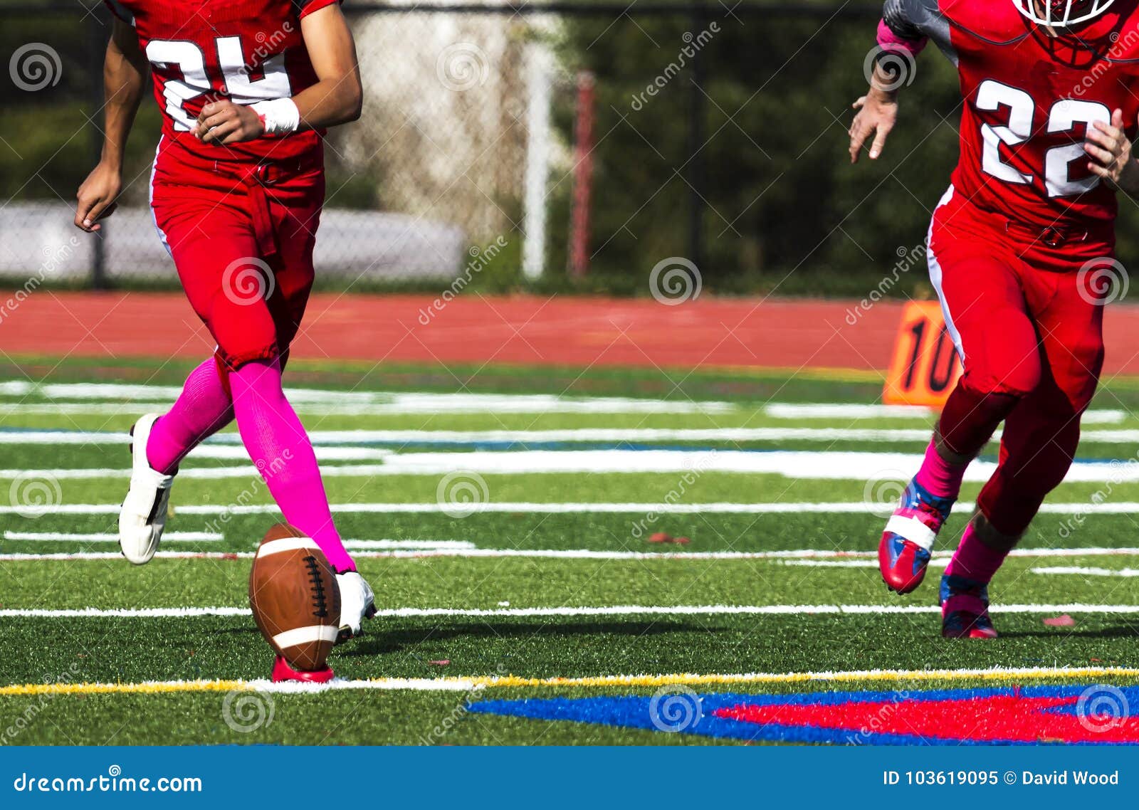 Kick Off at a Football Game Stock Image Image of isolated, background