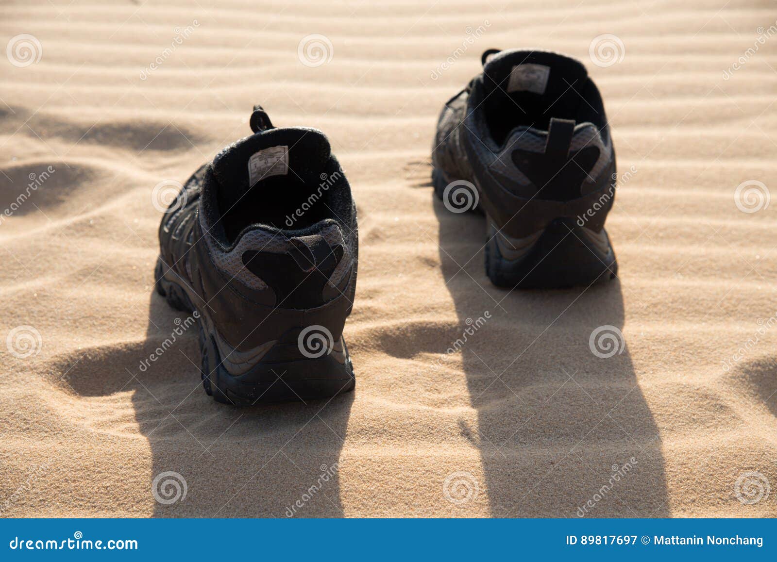 Kick Off Shoes and on Sand Dune. Stock Image Image of color, natural