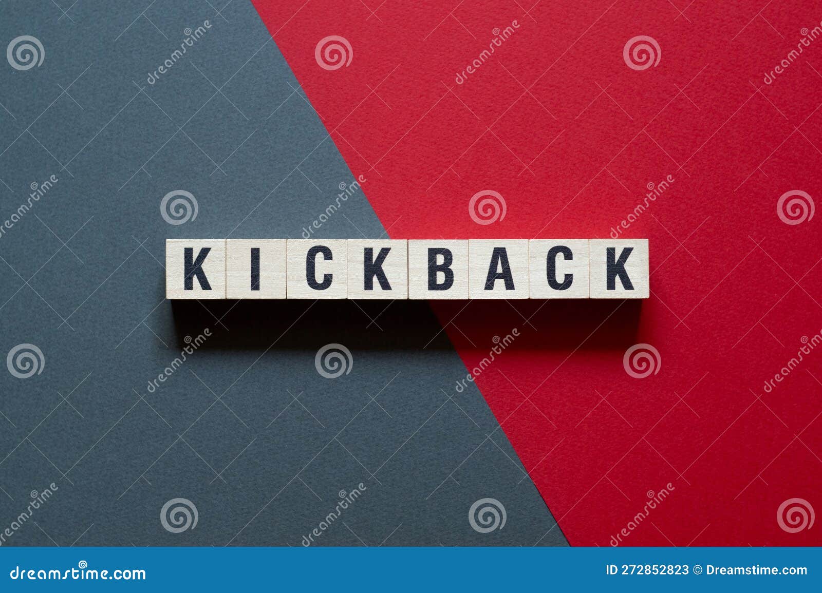 Kickback Word Concept on Cubes Stock Image Image of metal, economy