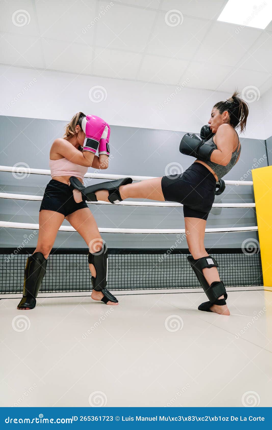 Kickboxer Coup de pied et coup de poing