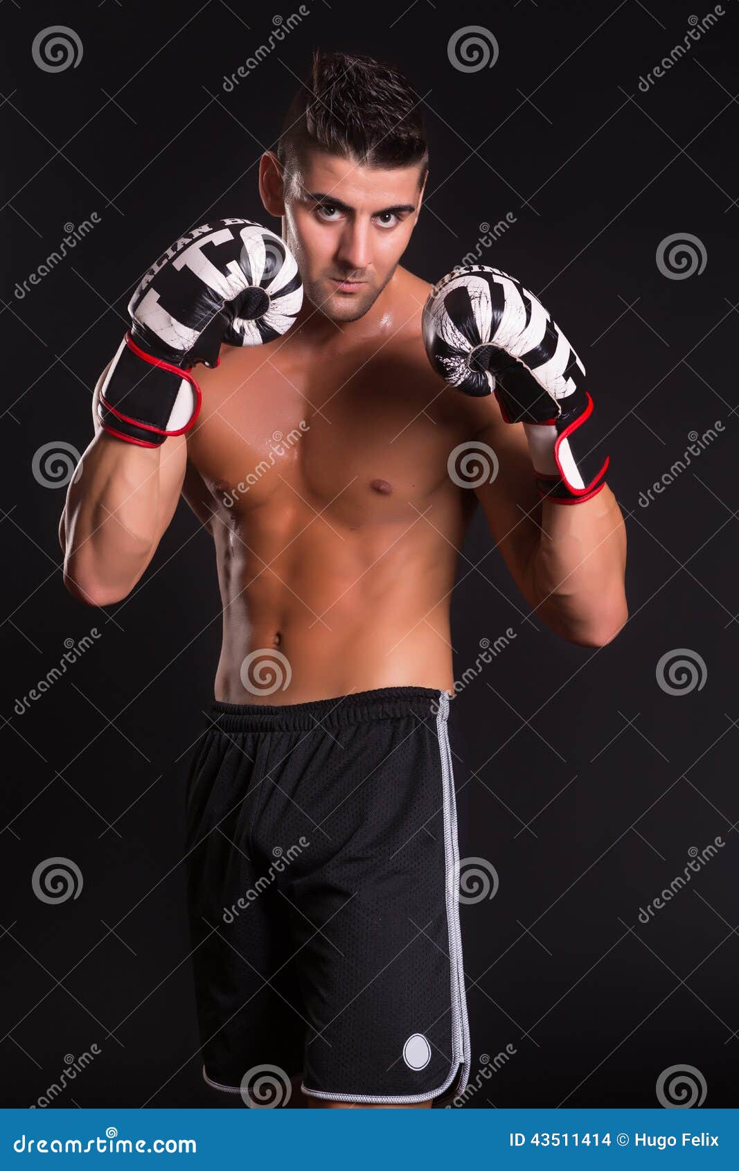 Kickboxer stock photo. Image of aggression, kick, action 43511414