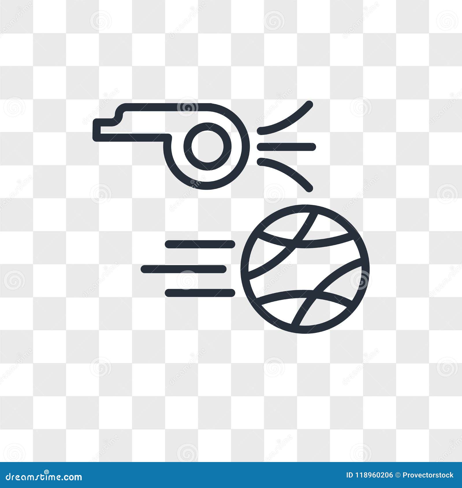 Kickoff Vector Icon Isolated on Transparent Background, Kickoff Logo