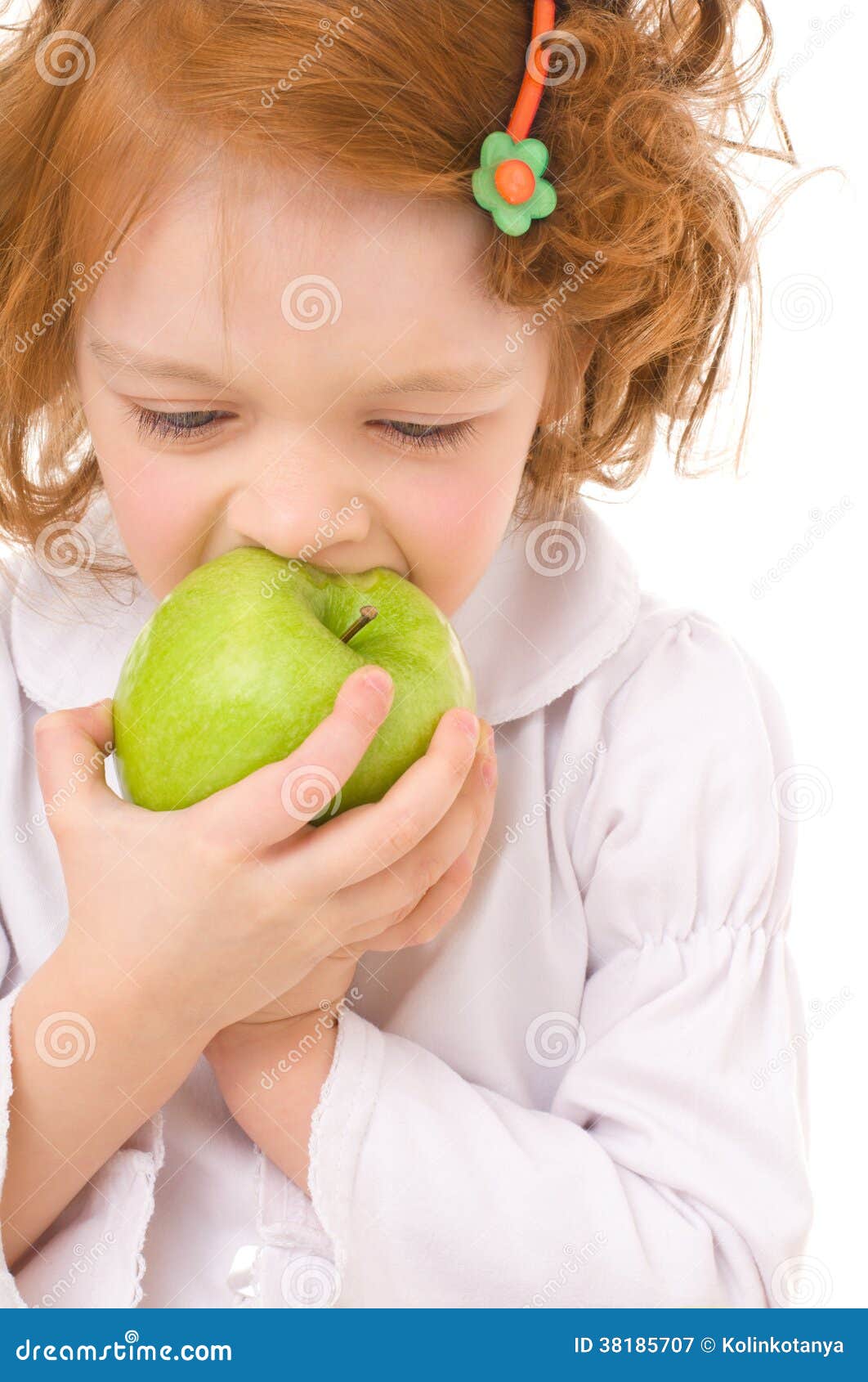 Kid with apples stock image. Image of healthy, apples 38185707