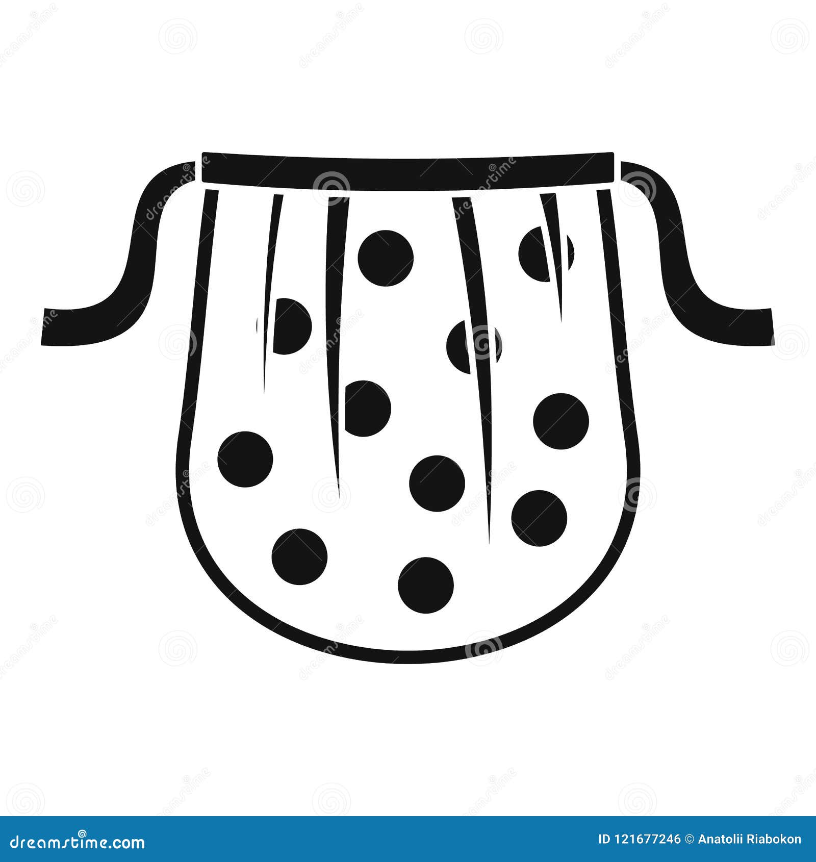 Kid Apron Icon, Simple Style Stock Vector - Illustration of cotton ...