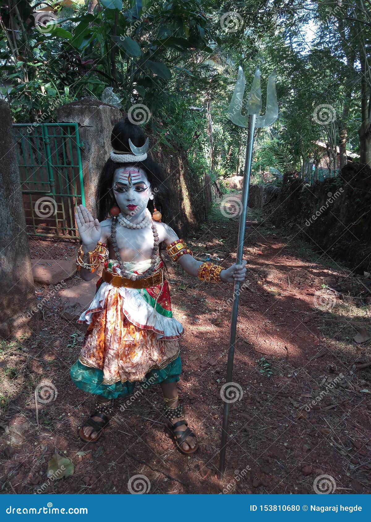 A Kid As Lord Shiva in Participate Fancy Dress Competition Stock Photo -  Image of fancy, participate: 153810680