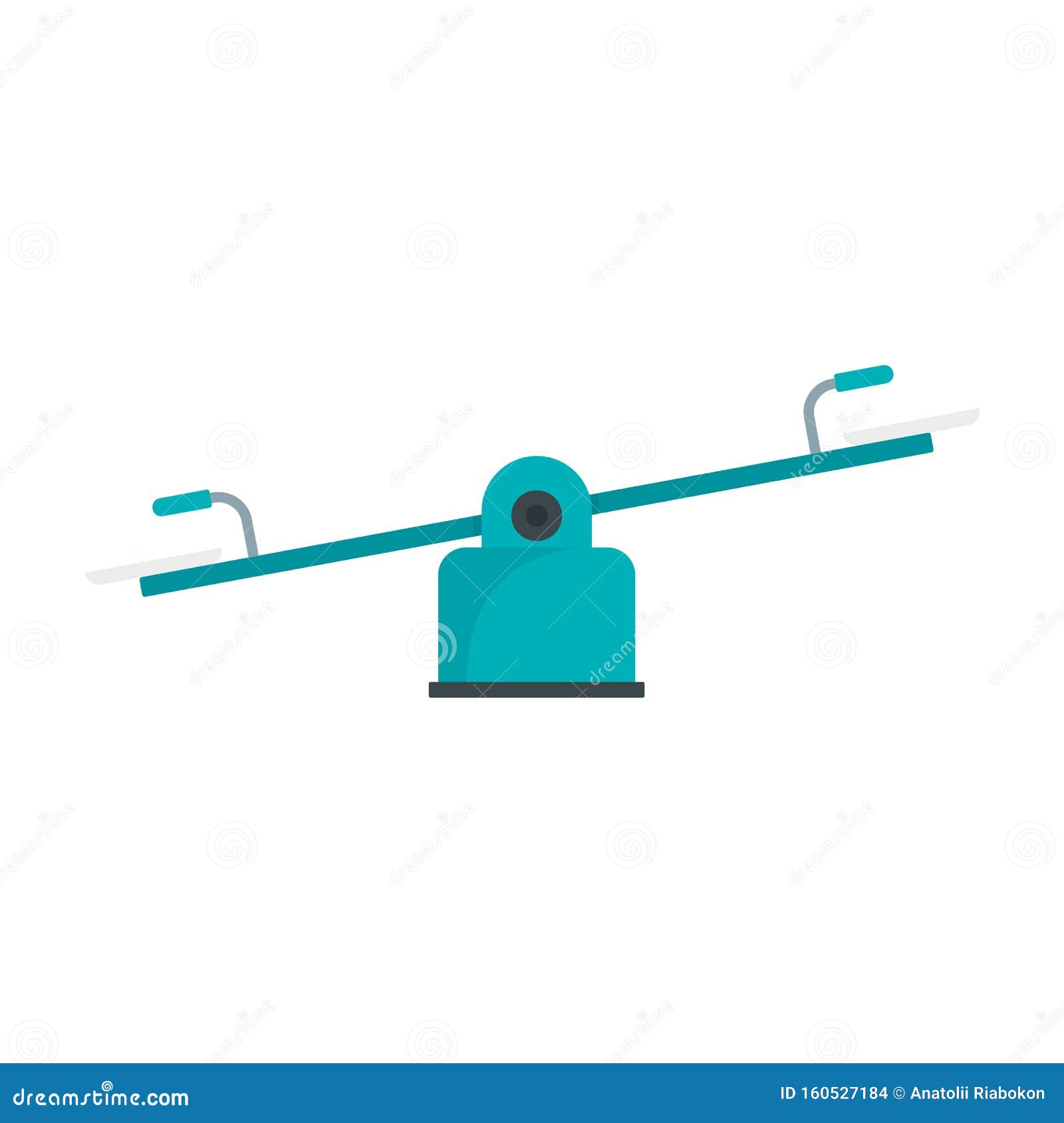 Kid Balance Board Icon, Flat Style Stock Vector - Illustration of