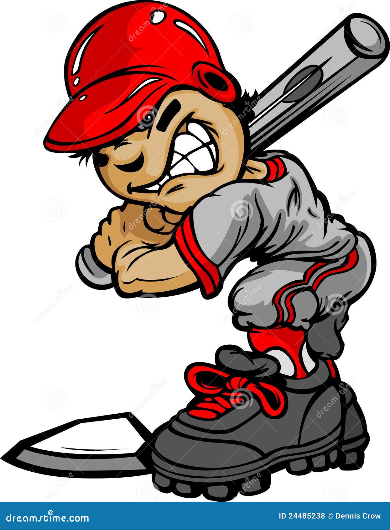 Kid Baseball Batter Holding Bat Royalty Free Stock Photos Image 24485238