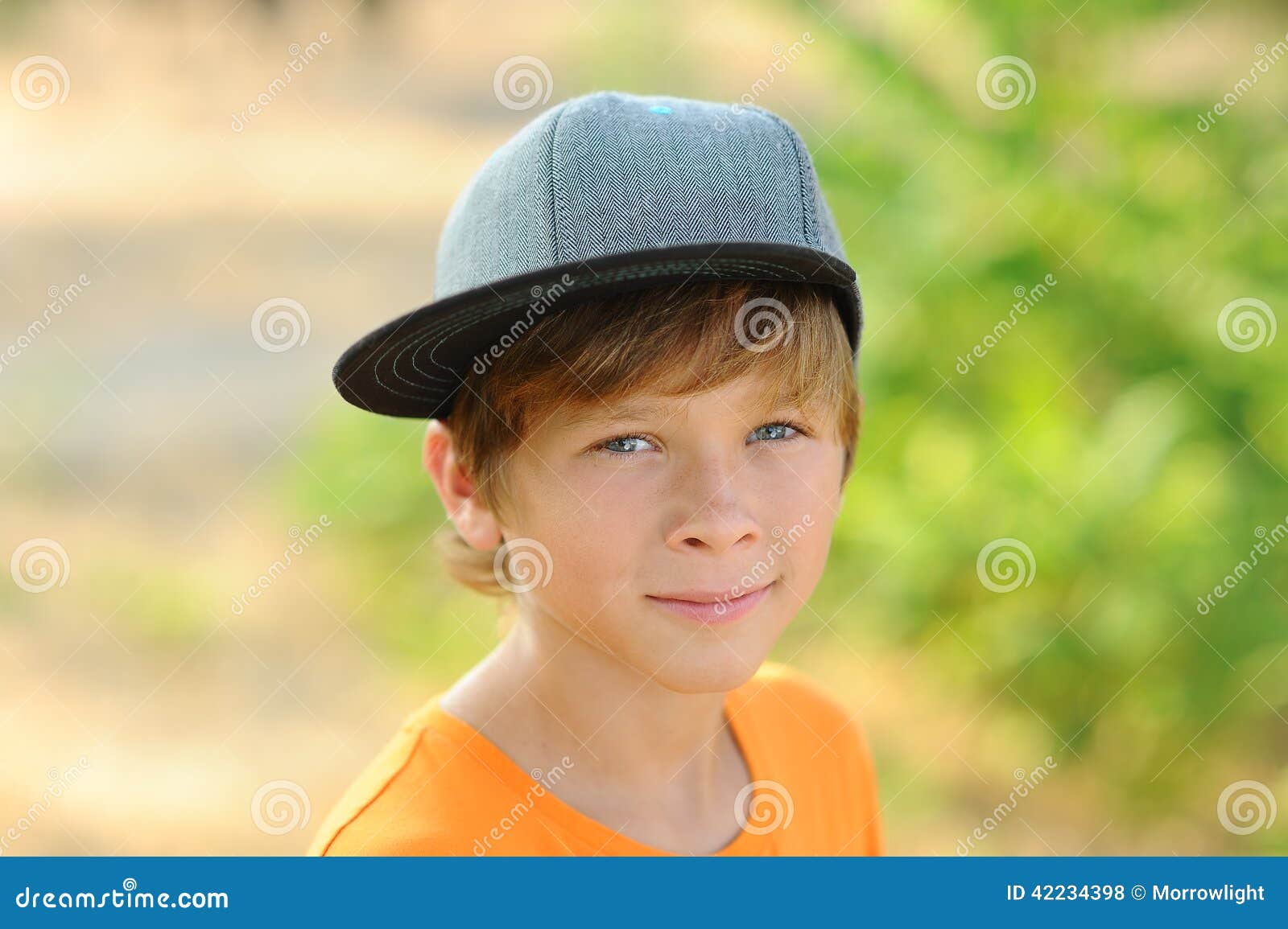 Kid Boy on Nature Background Stock Photo - Image of nature, clothes