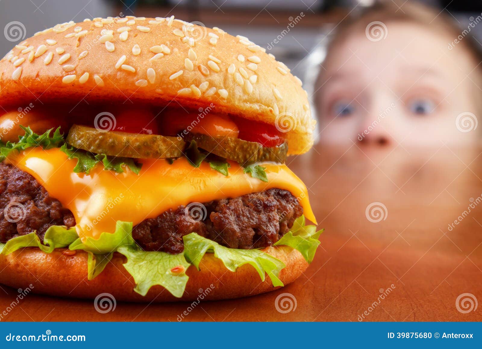 kid and burger