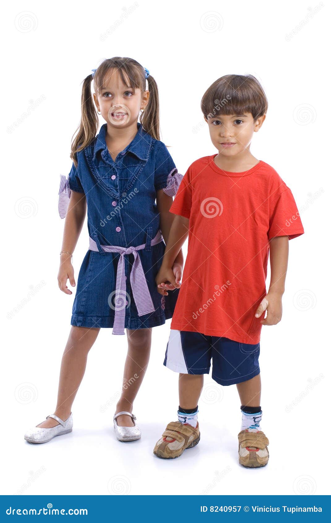 Kid couple stock image. Image of fashion, beautiful, female 8240957