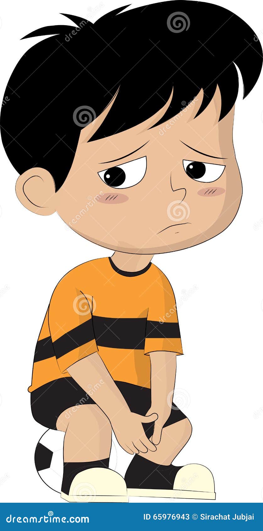 Kid Disappointed. Stock Vector - Image: 65976943