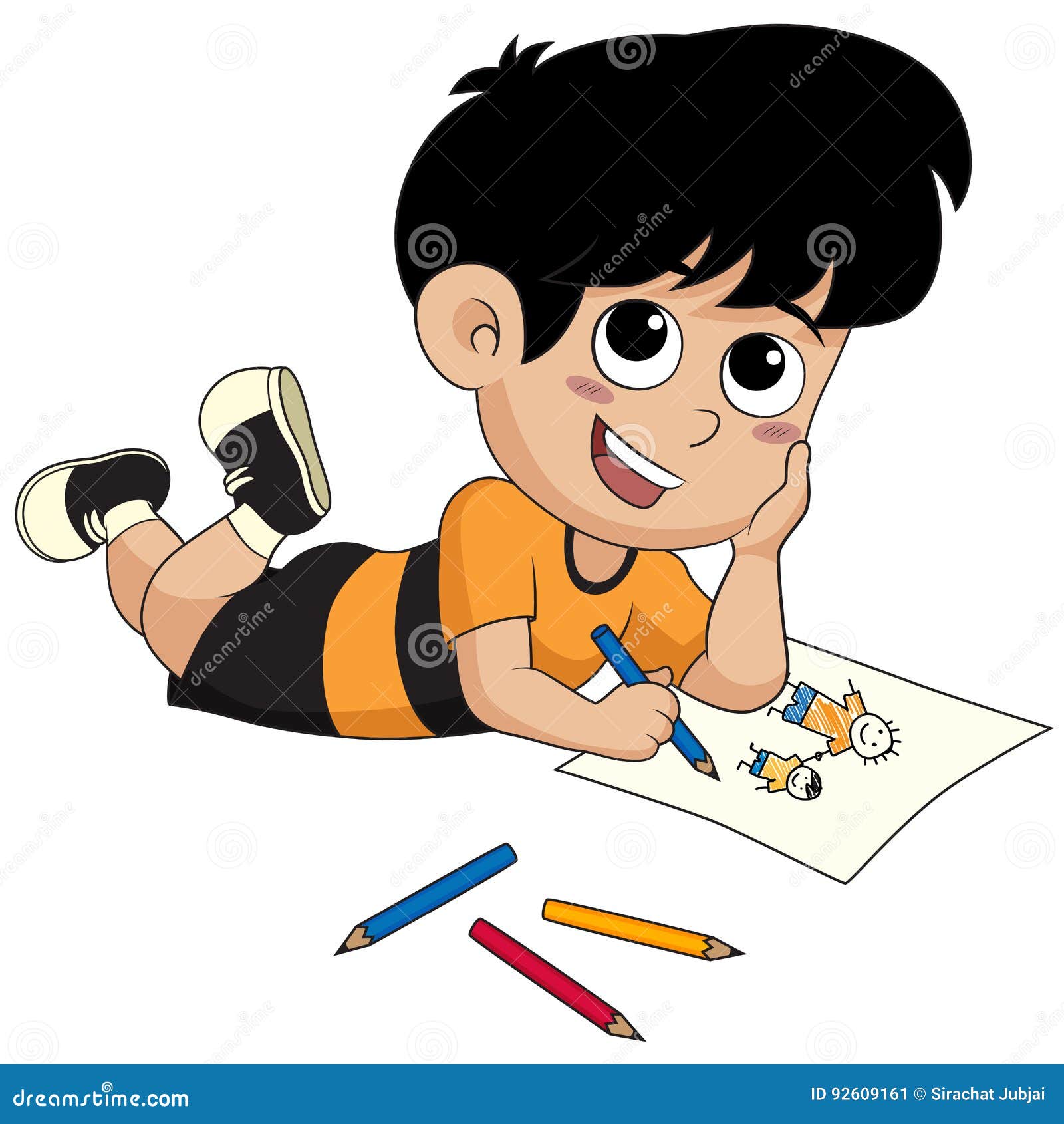 https://thumbs.dreamstime.com/z/kid-drawing-pictures-vector-illustration-92609161.jpg