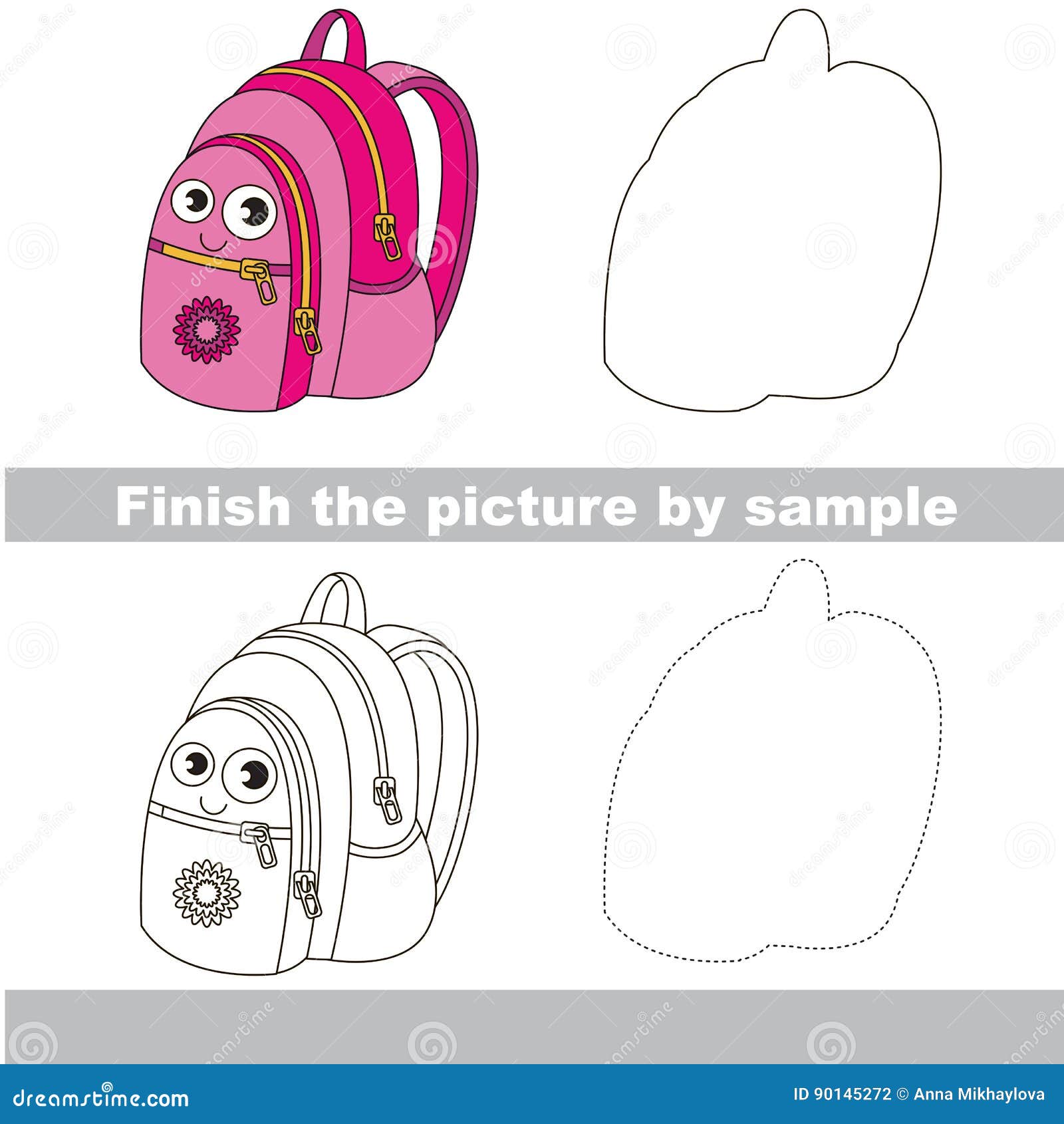 Line Draw Learning Stationery Bag Backpack PNG Images | PSD Free Download -  Pikbest