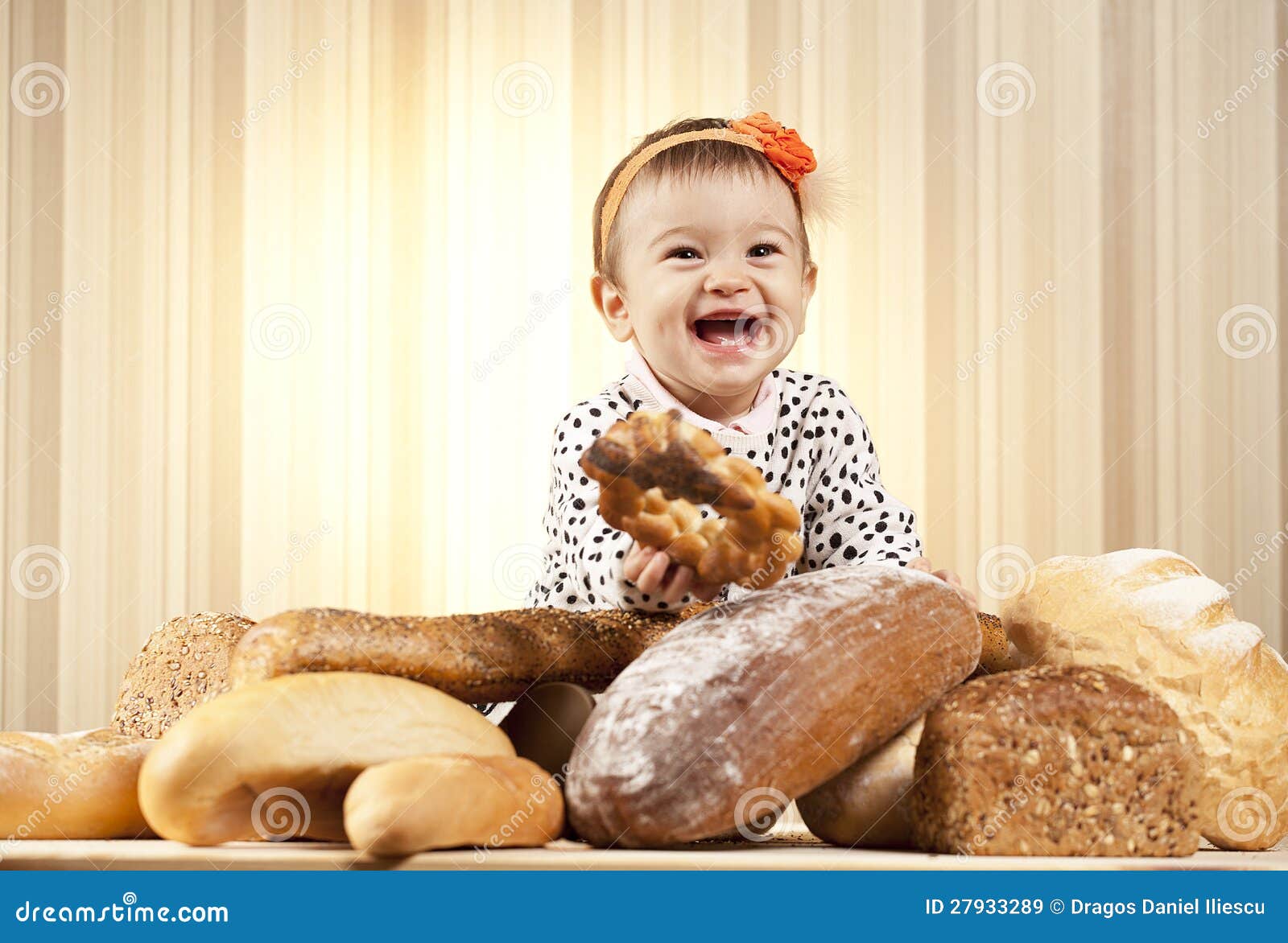 Kid eating bread stock image. Image of wheat, bread, industry 27933289
