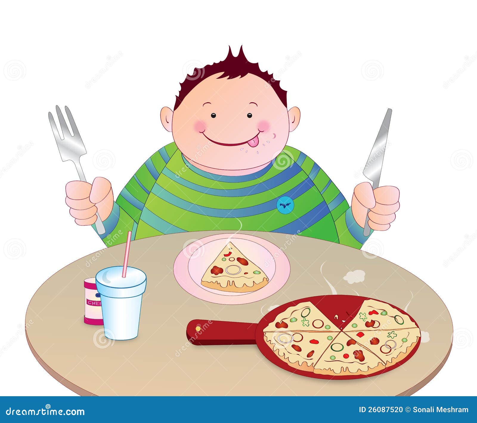 clipart eating pizza - photo #40