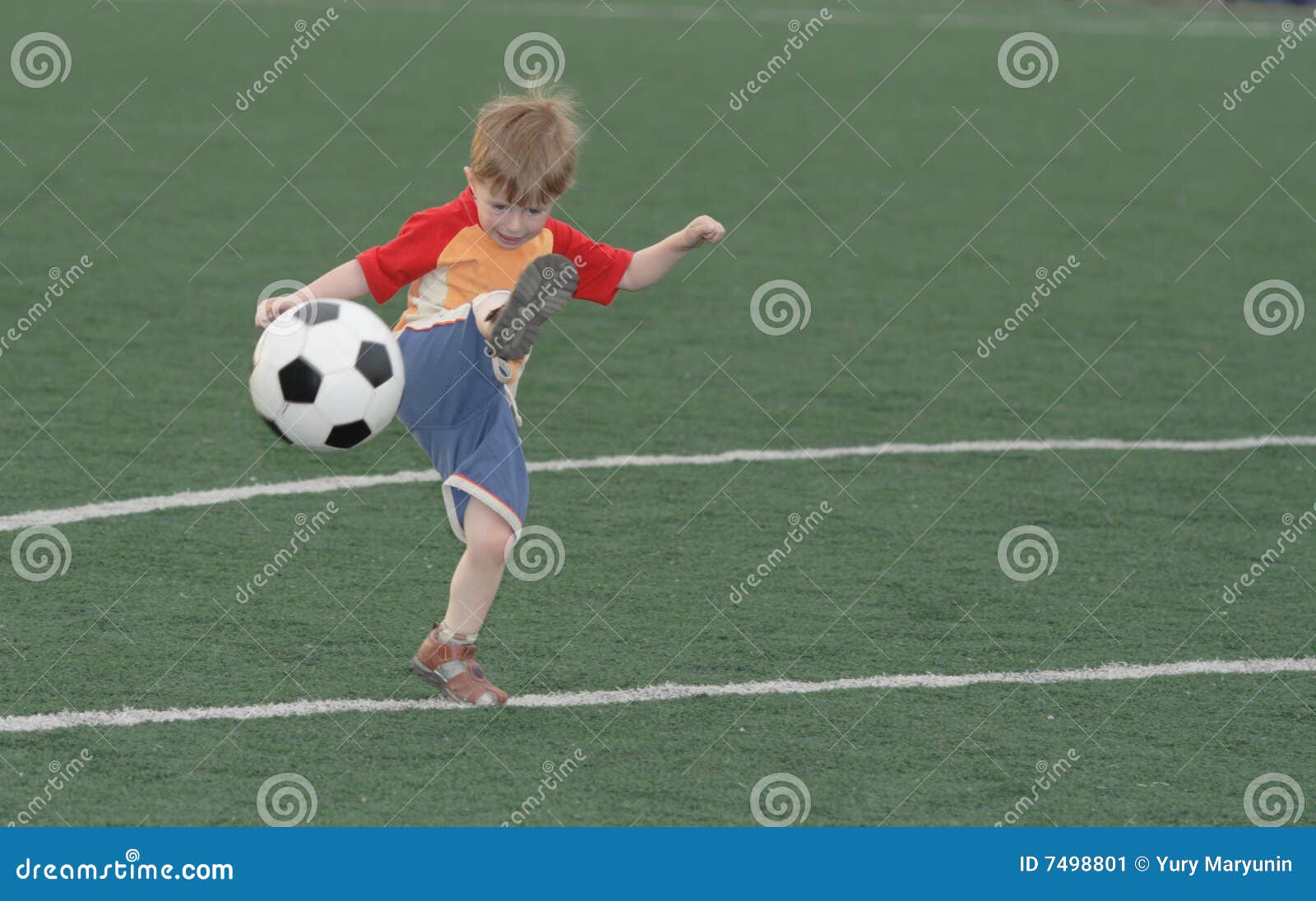 The kid - football player stock image. Image of game, sports - 7498801