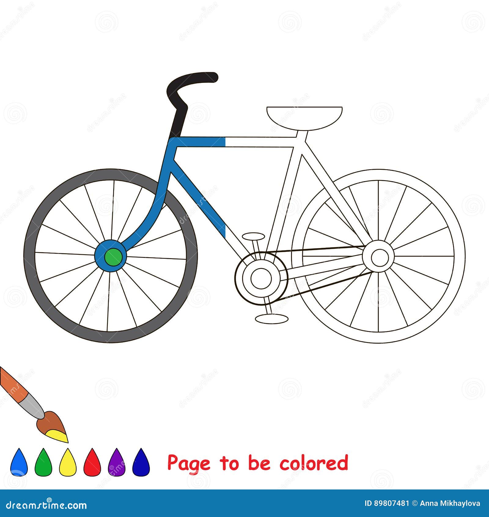 Kid Game To Be Colored by Example Half. Stock Vector - Illustration of ...