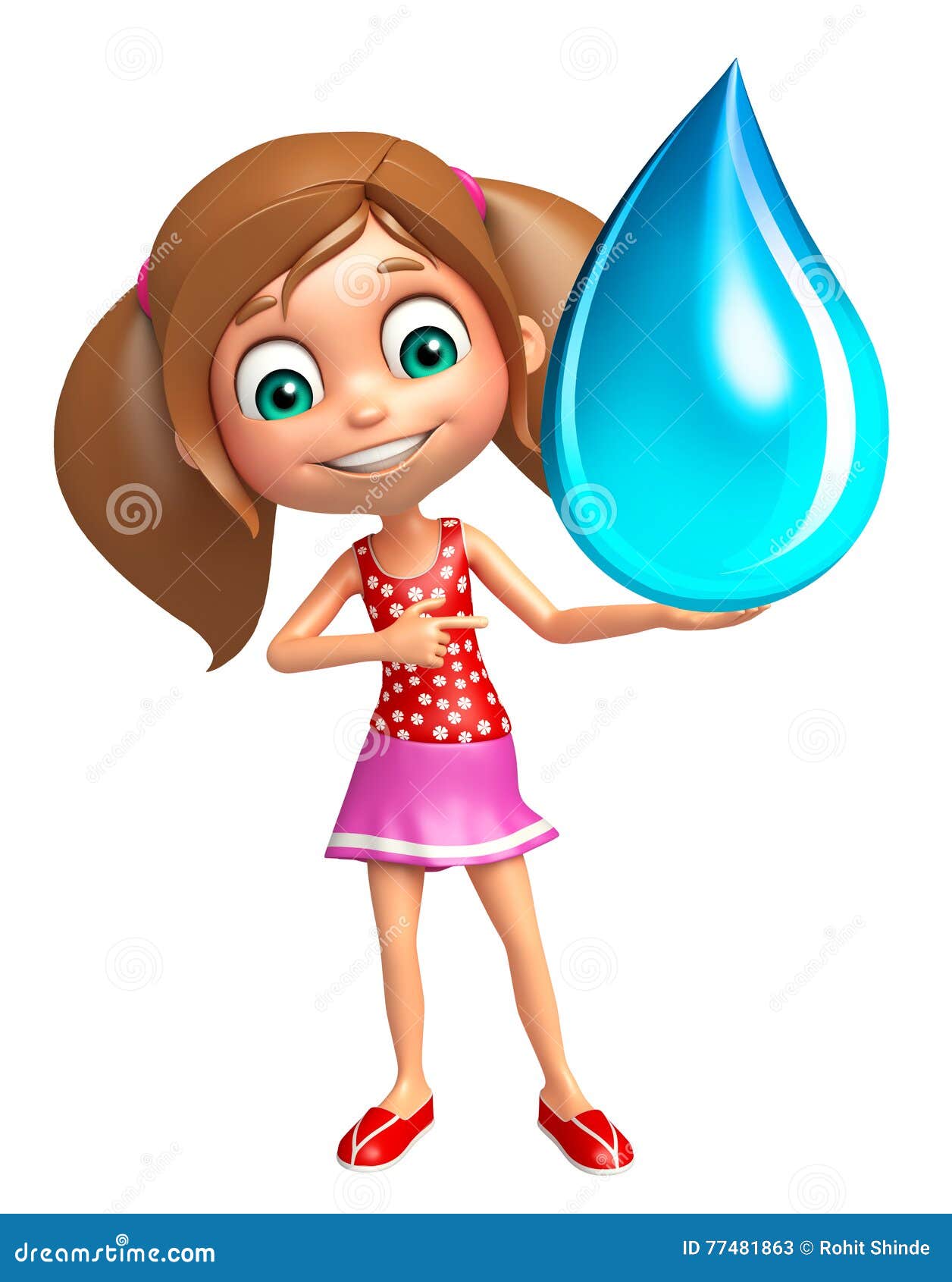Water Droplet Clipart Girl