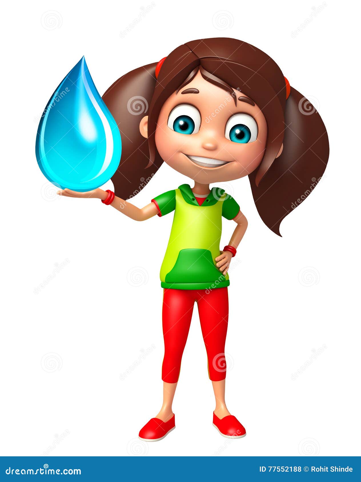 Water Droplet Clipart Girl
