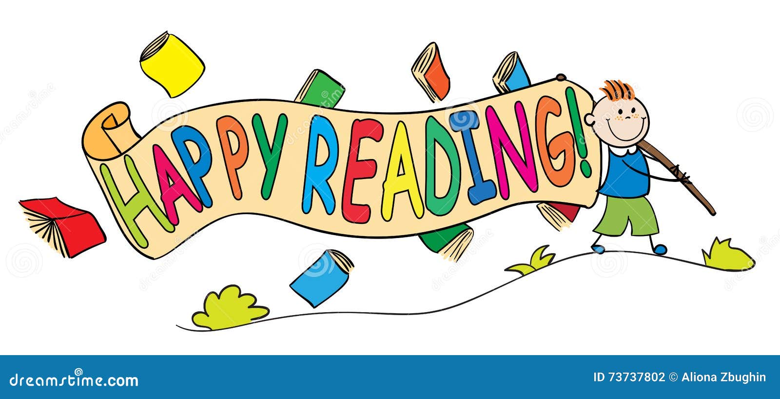 happy reading clipart - photo #12