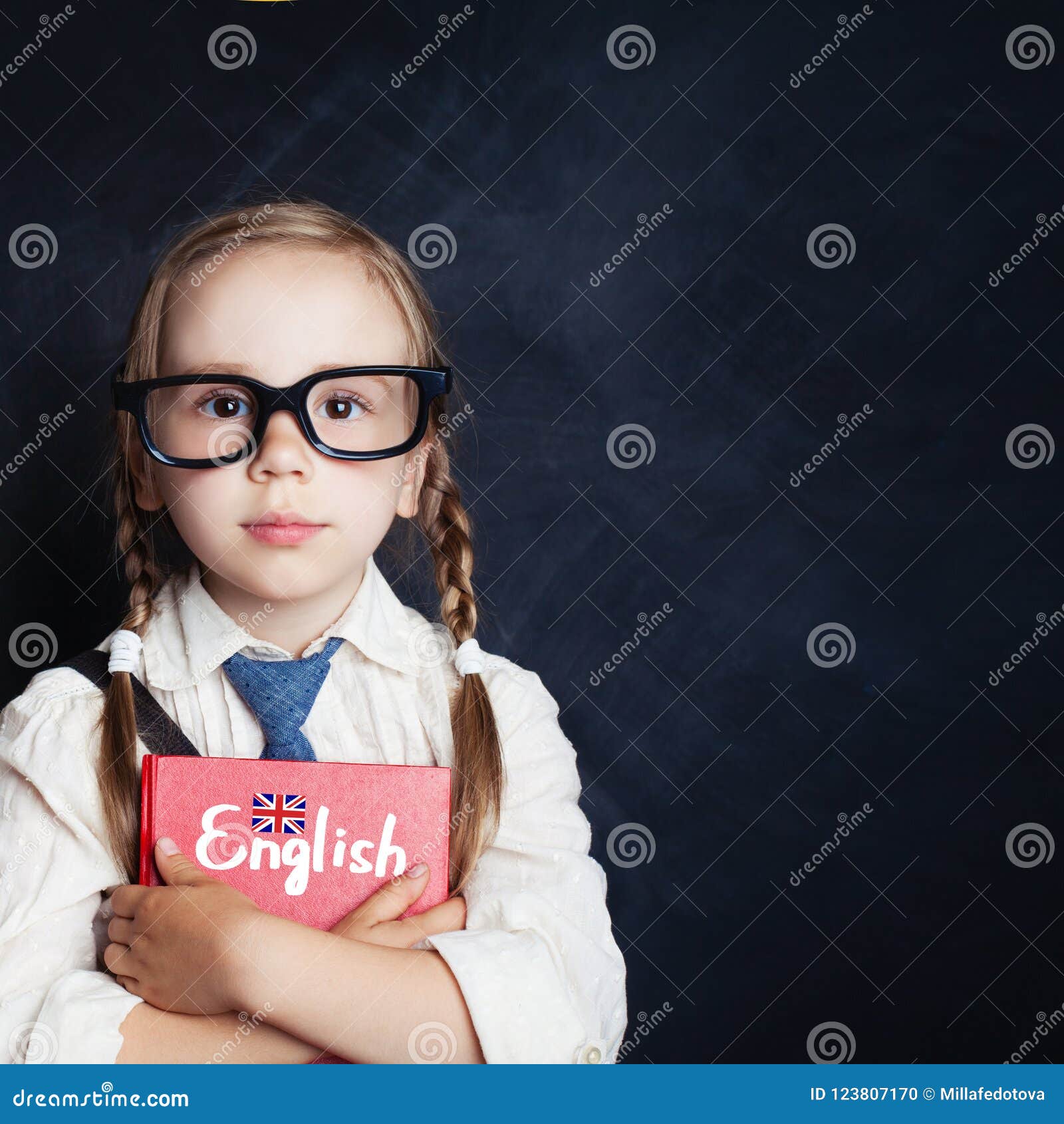 A Cute Girl With Bad Eyesight Smart Girl Bad Eyesight. Reading Better With Eyeglasses. Cute