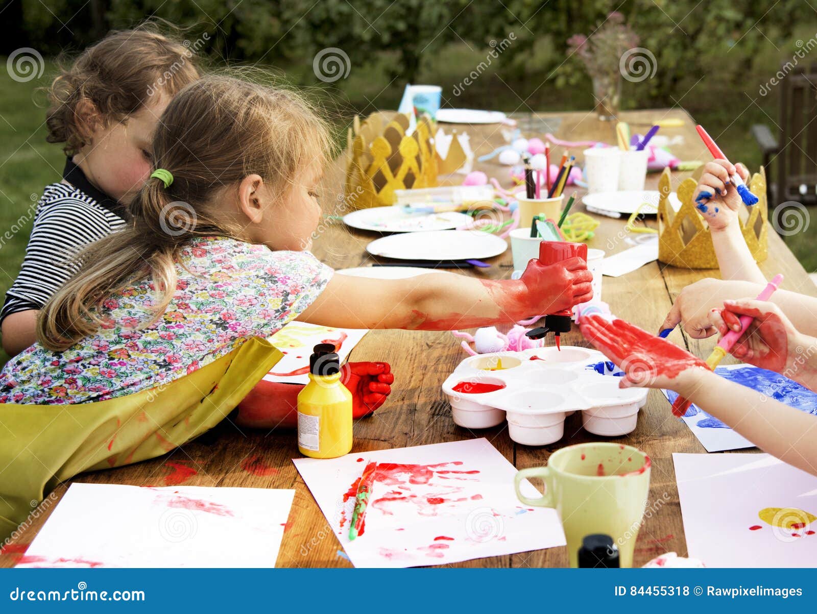 Kid Learning Painting Drawing Art Concept Stock Photo Image of girl, childhood 84455318