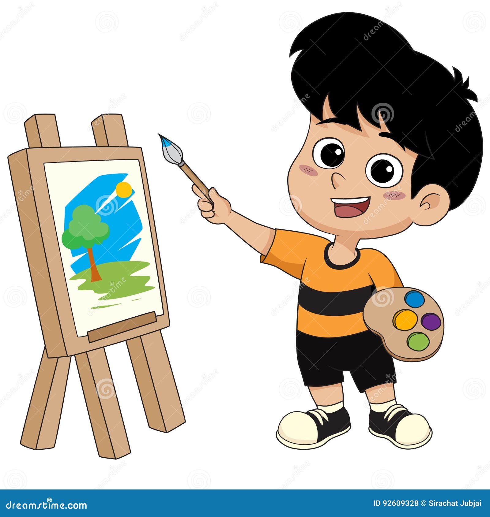 Kid Painter Clipart