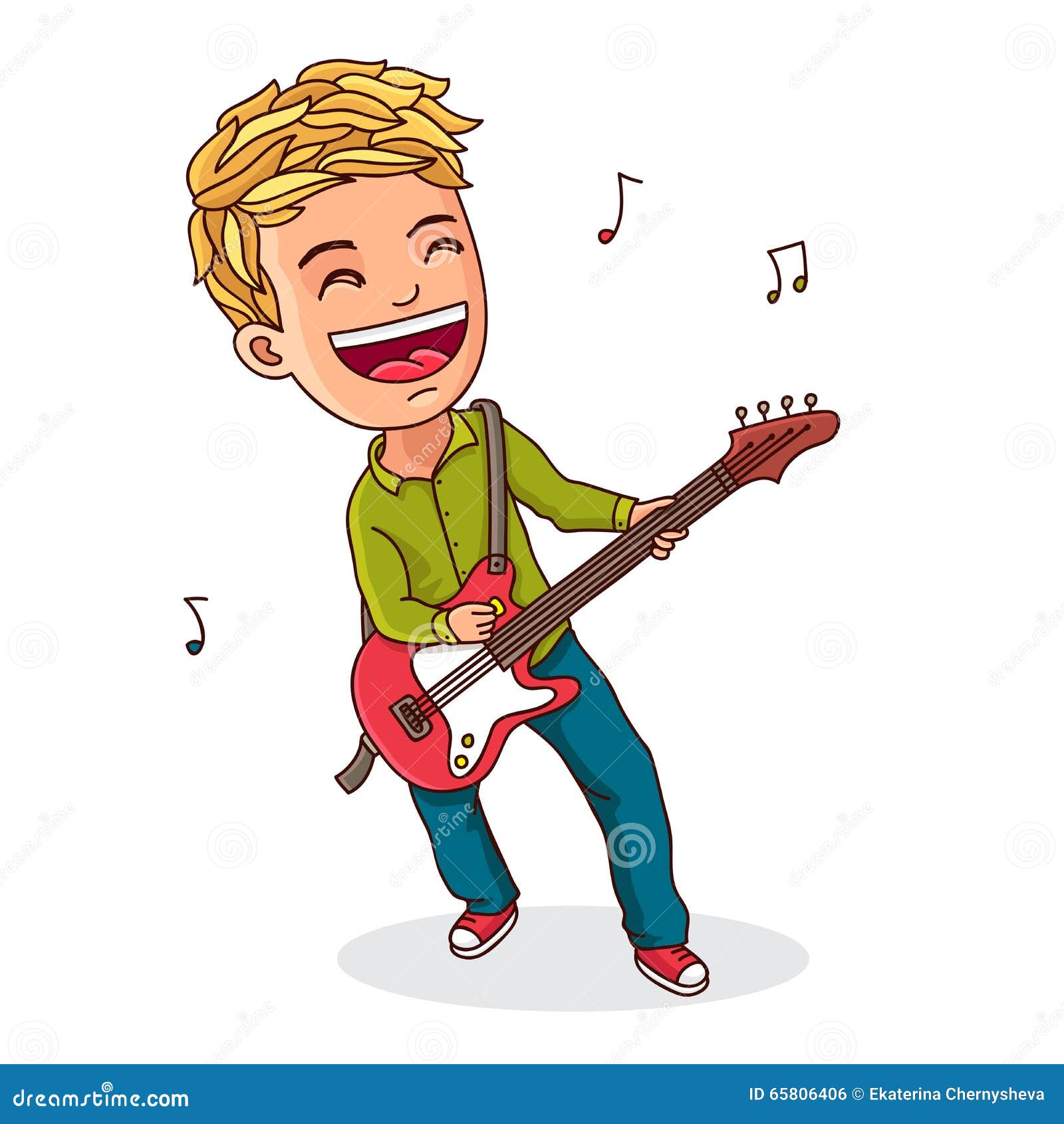 cartoon guitar player clipart free - photo #14