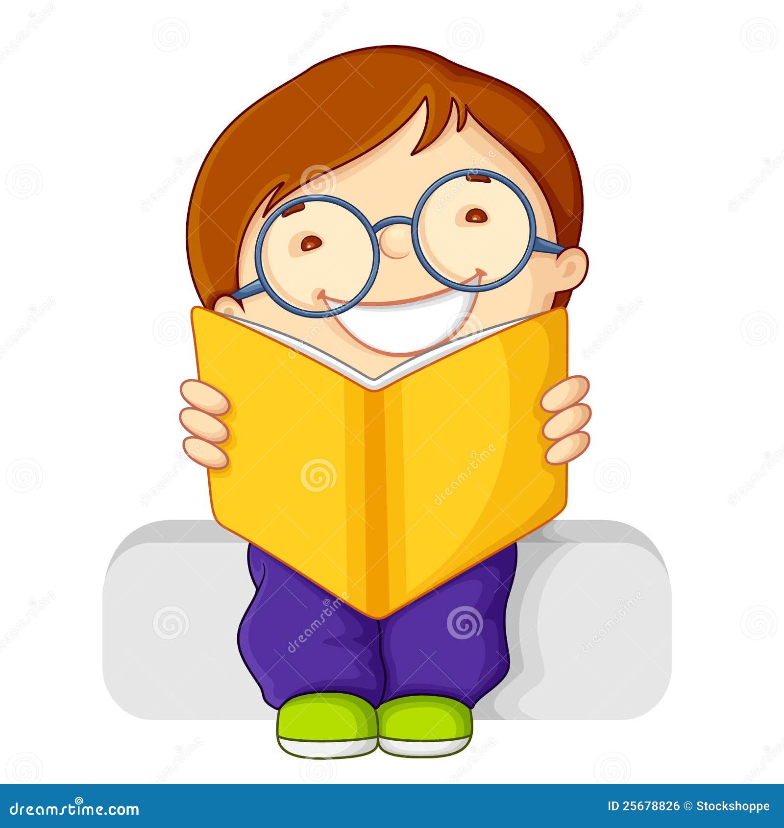 Kids showing open book Royalty Free Vector Image