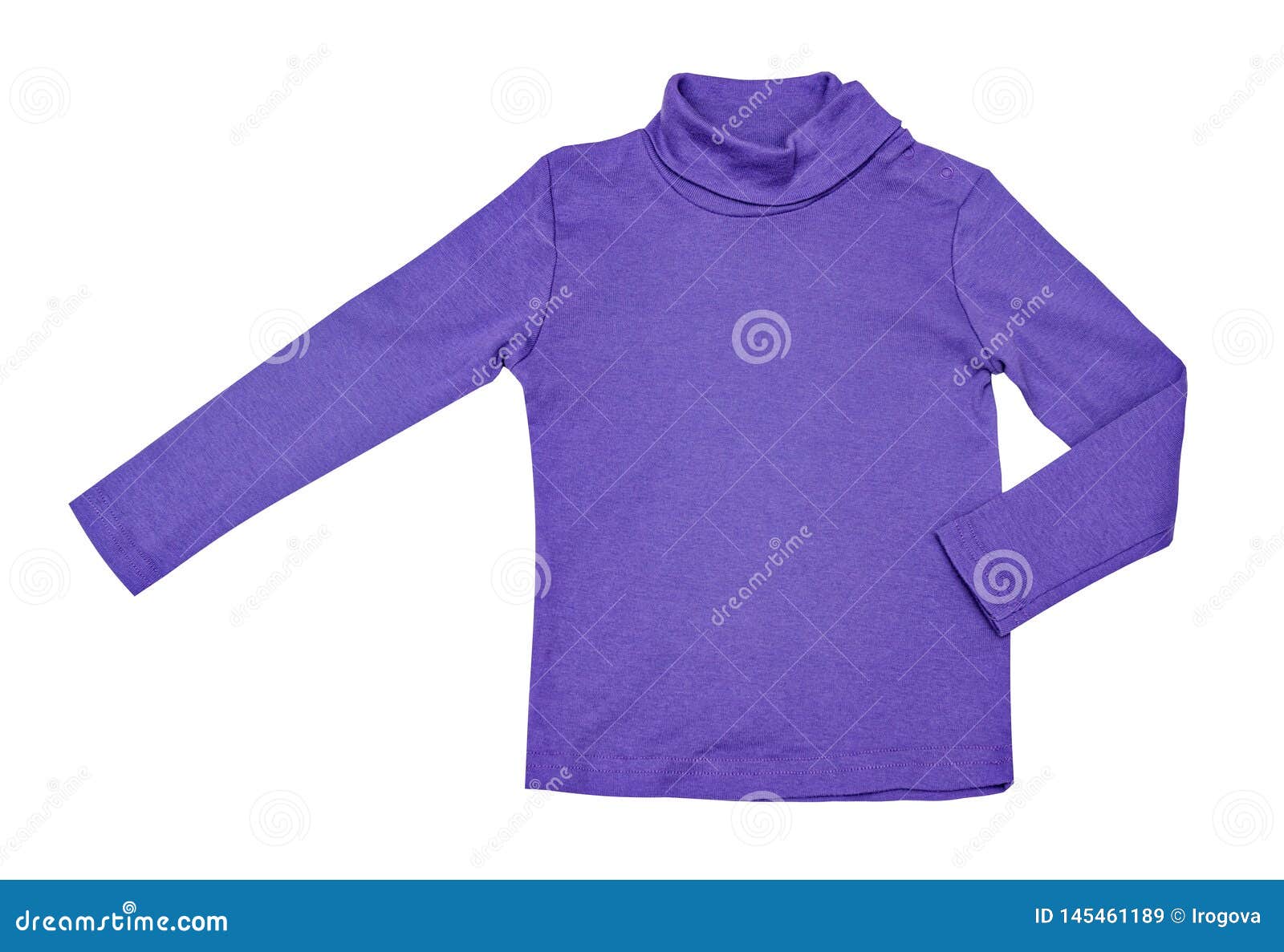 Kid`s Baby Violet Turtleneck Roll-neck Sweater Stock Image - Image of ...