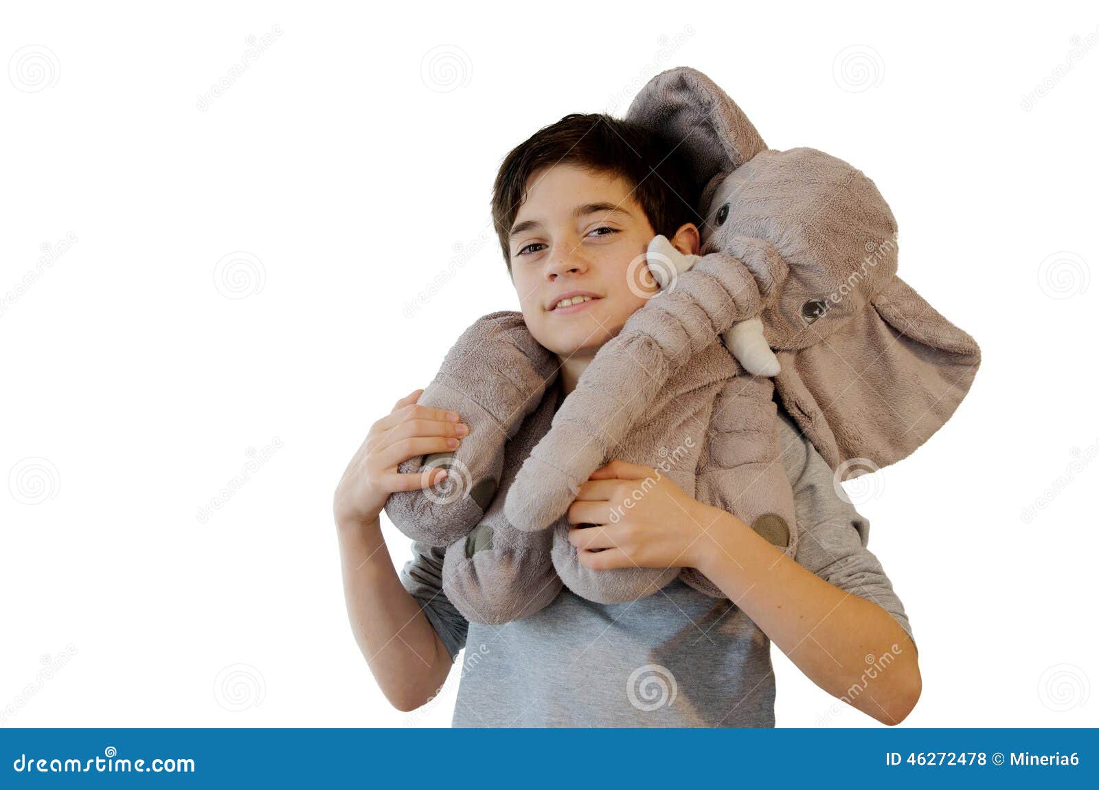 Kid with stuffed toy stock photo. Image of cure, adorable 46272478