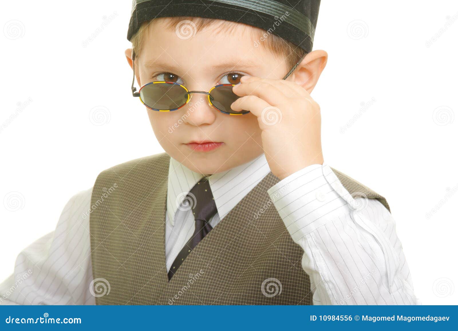 Kid in sunglasses stock photo. Image of tidy, person 10984556