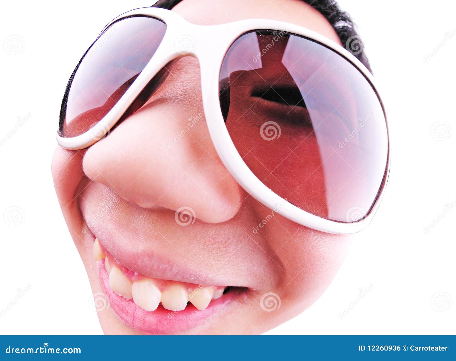 Kid on sunglasses stock photo. Image of glasses, closeup 12260936