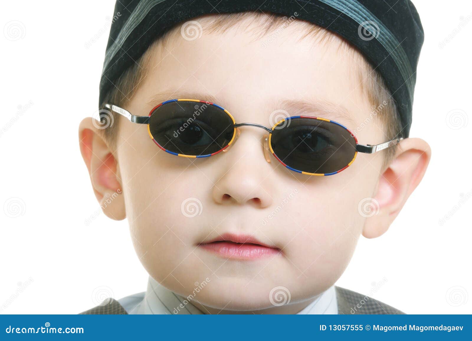 Kid in sunglasses stock image. Image of tidy, cute, child 13057555