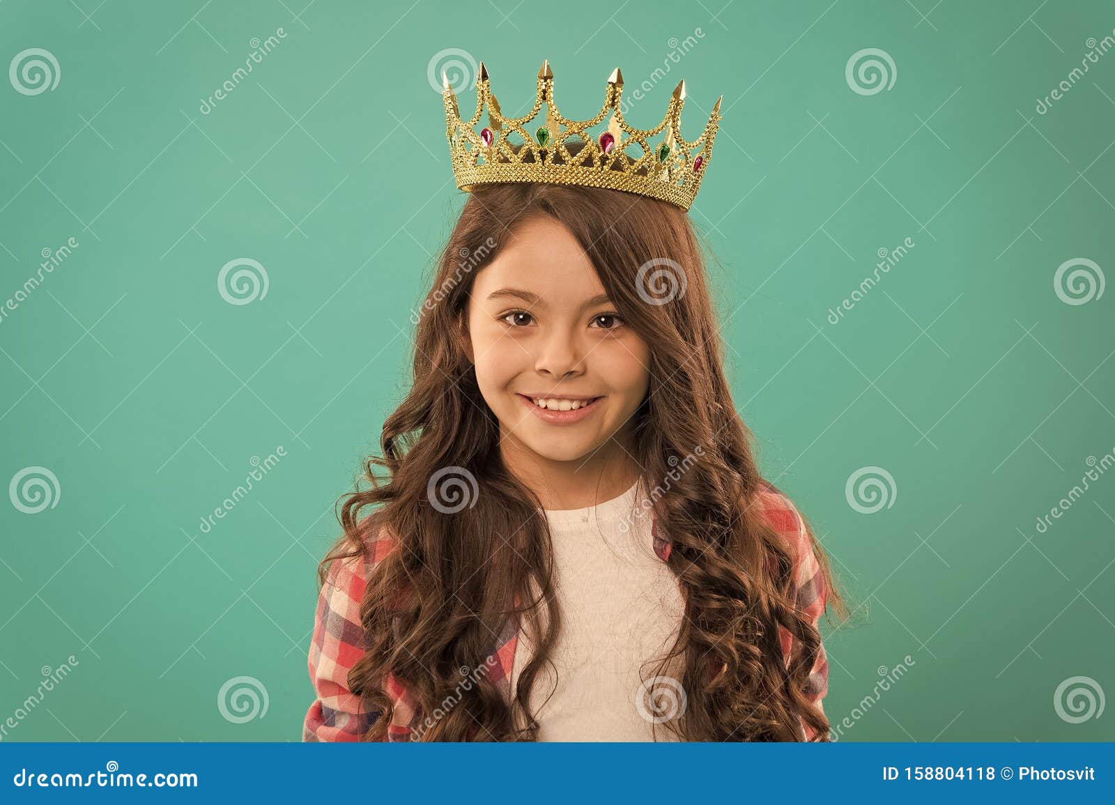 Kid Wear Golden Crown Symbol of Princess. Girl Cute Baby Wear ...