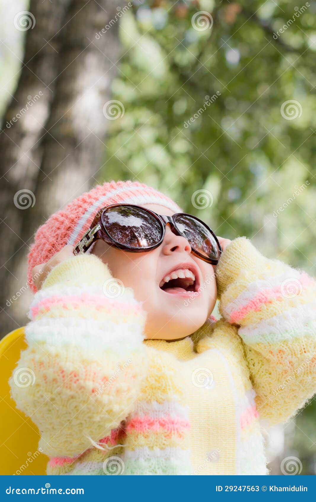 Kid wearing sunglasses stock image. Image of nature, excitement 29247563