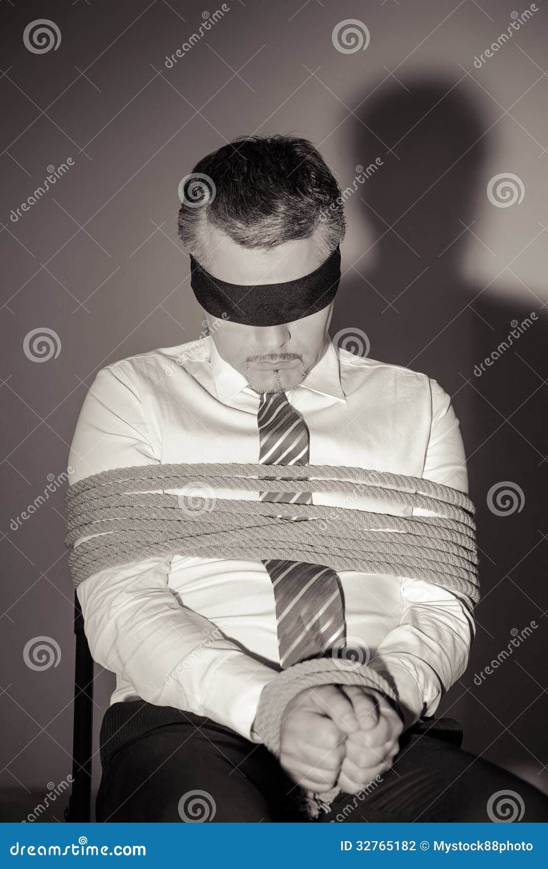 Kidnapped businessman stock photo Image of collar 