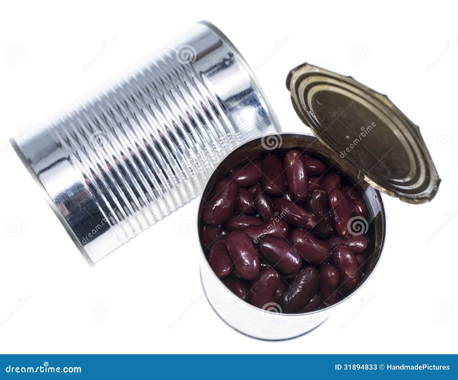 Kidney Beans in a Can (on White) Stock Image Image of shot, vegetable